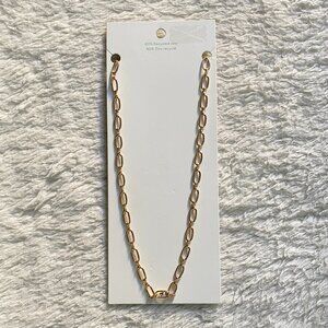 H&M Gold Paperclip Chain Necklace